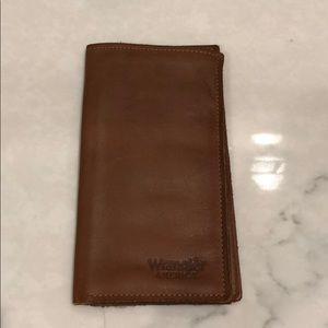 Leather check book / credit card holder